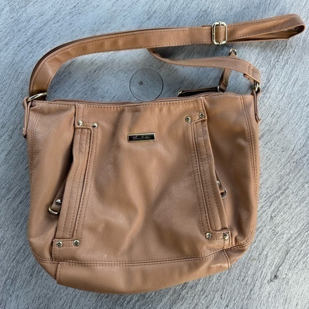 Marc Fisher Light Brown or Nude Color Crossbody Bag Purse